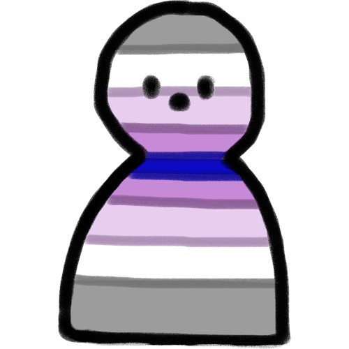  a person with the paraboy flag colors as the skin